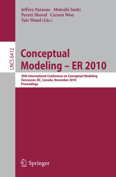 Produktbild: Conceptual Modeling &ndash; ER 2010