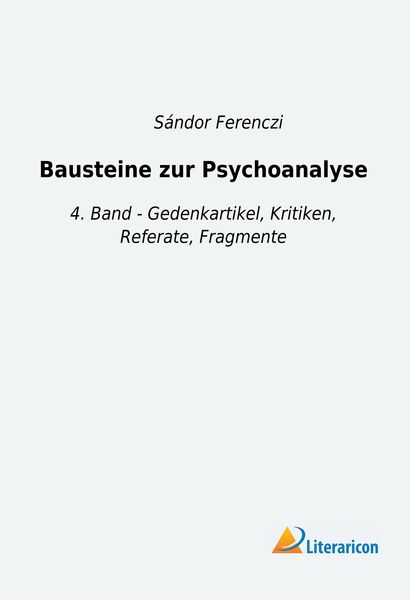 Produktbild: Bausteine zur Psychoanalyse
