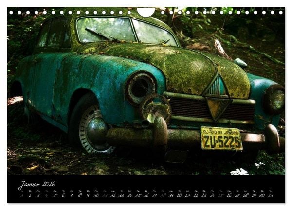 Produktbild: Oldtimer - verlassen verrostet vergessen (Wandkalender 2026 DIN A4 quer), CALVENDO Monatskalender