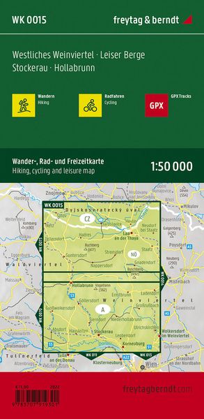 Produktbild: Westliches Weinviertel, Wander + Radkarte 1:50.000