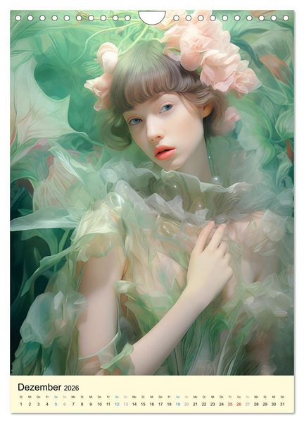 Produktbild: Elfenhafte Frauen Fantasiebilder (Wandkalender 2026 DIN A4 hoch), CALVENDO Monatskalender