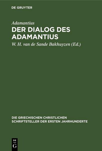 Produktbild: Der Dialog des Adamantius