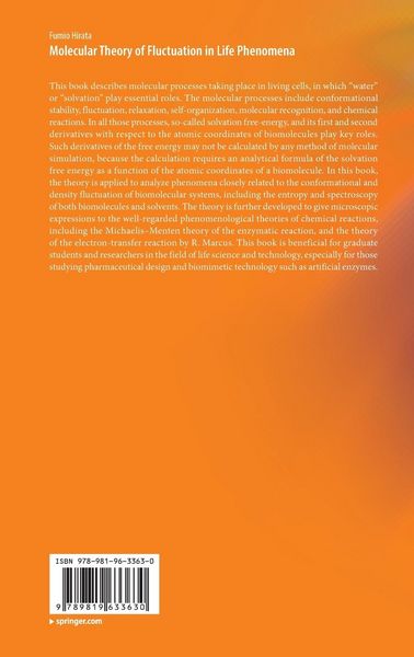 Produktbild: Molecular Theory of Fluctuation in Life Phenomena
