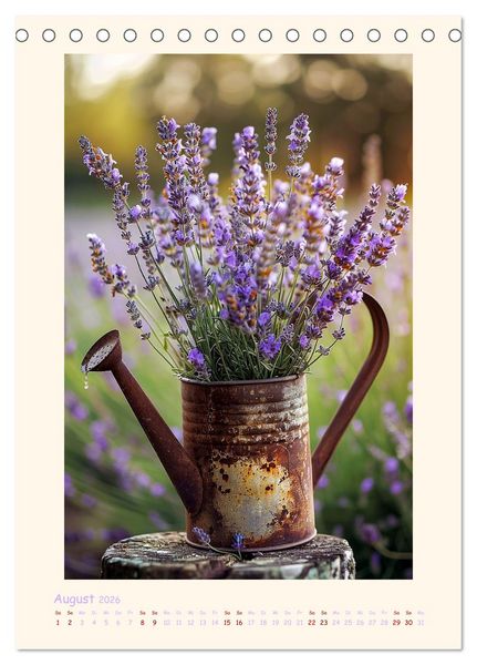 Produktbild: Lavendel (Tischkalender 2026 DIN A5 hoch), CALVENDO Monatskalender