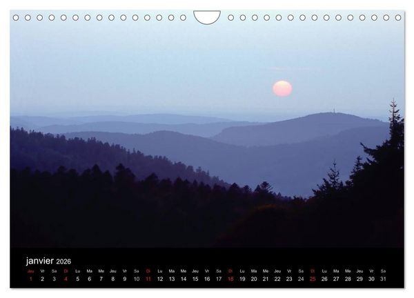 Produktbild: Couchers de soleil (Calendrier mural 2026 DIN A4 vertical), CALVENDO calendrier mensuel