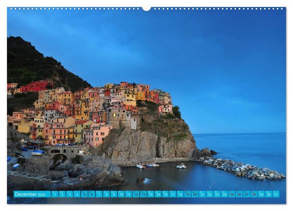 Produktbild: Colourful Postcards from Cinque Terre (High Quality Premium Wall Calendar 2026 DIN A2 landscape),CALVENDO 12 Month Wall Calendar