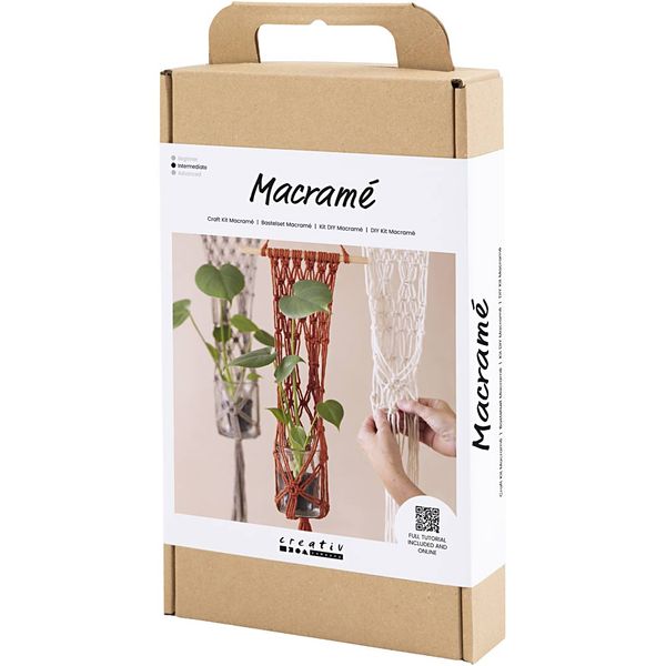 Produktbild: Creativ Company DIY Sets Macram&eacute; Kreativ Set Macram&eacute;, Blumenaufh&auml;nger, Kreativ Box