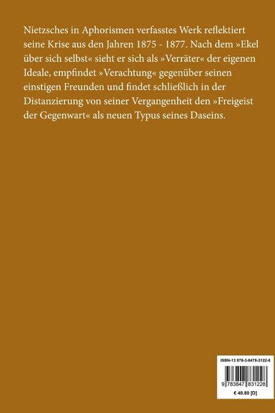 Produktbild: Menschliches, Allzumenschliches (Gro&szlig;druck)