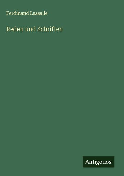 Produktbild: Reden und Schriften