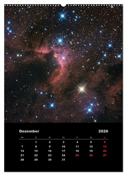 Produktbild: Astronomie 2026 (Wandkalender 2026 DIN A2 hoch), CALVENDO Monatskalender