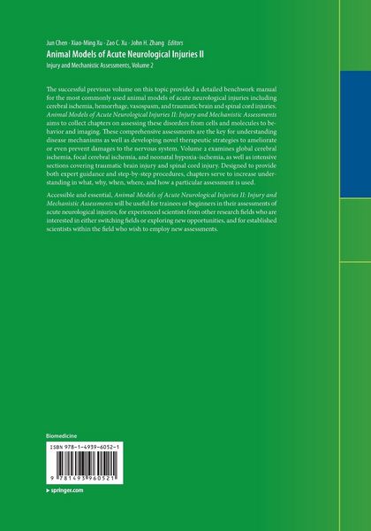 Produktbild: Animal Models of Acute Neurological Injuries II