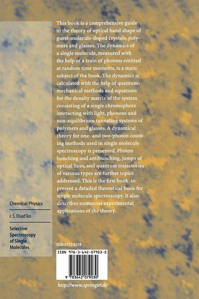 Produktbild: Selective Spectroscopy of Single Molecules