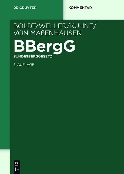 Produktbild: BBergG Bundesberggesetz
