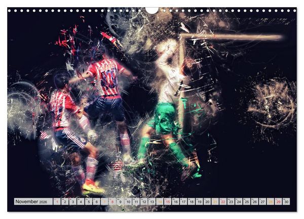 Produktbild: Fu&szlig;ball - extrem (Wandkalender 2026 DIN A3 quer), CALVENDO Monatskalender