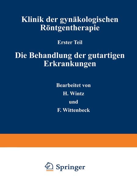 Produktbild: Klinik der gyn&auml;kologischen R&ouml;ntgentherapie