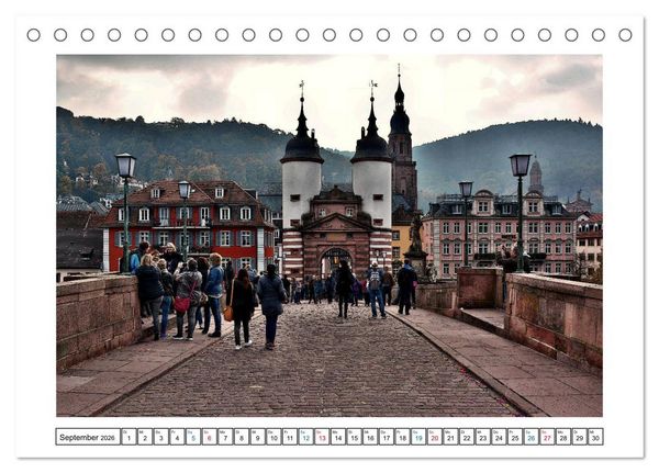 Produktbild: Heidelberg - Ansichtssache (Tischkalender 2026 DIN A5 quer), CALVENDO Monatskalender