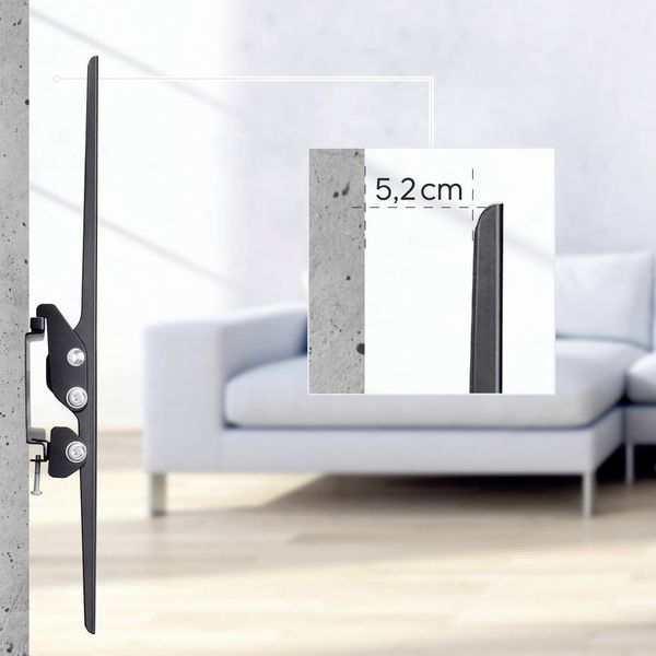 Produktbild: Hama 00220816 TV-Wandhalterung 94,0cm (37\") - 190,5cm (75\") Neigbar Integrierte Wasserwaage