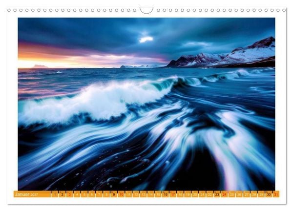 Produktbild: Langzeitbelichtung im hohen Norden (Wandkalender 2027 DIN A3 quer), CALVENDO Monatskalender