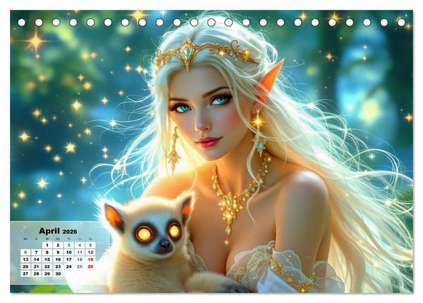 Produktbild: Wilde Seelen (Tischkalender 2026 DIN A5 quer), CALVENDO Monatskalender