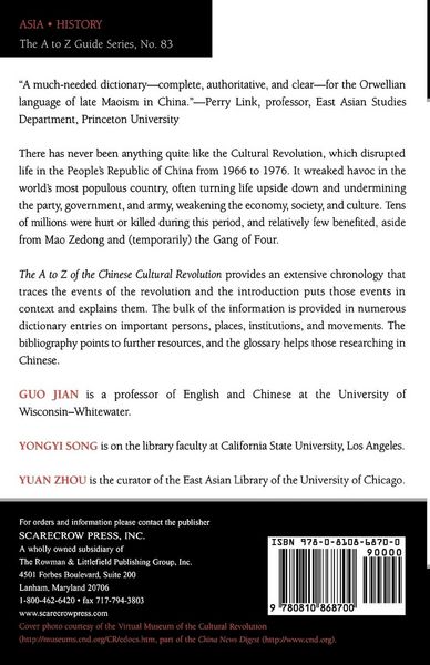 Produktbild: A to Z of the Chinese Cultural Revolution