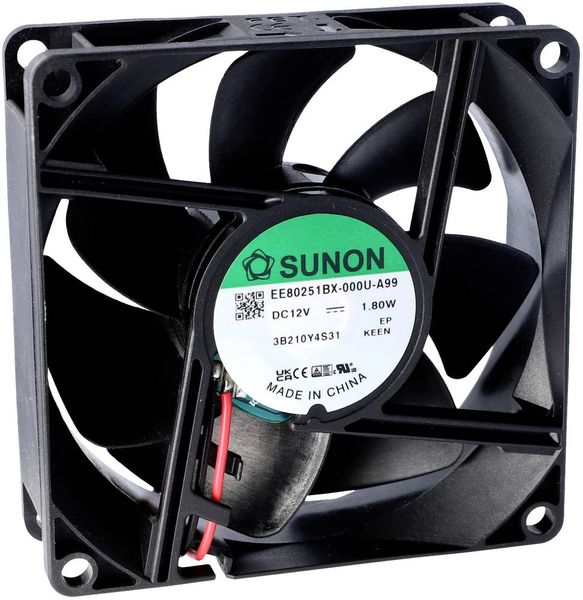 Sunon EF80251B1-1000U-A99 Axiallüfter 12 V/DC 69.94 m³/h (L x B x H) 25 x 80 x 80mm
