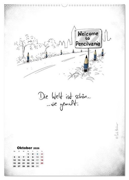 Produktbild: NEUES JAHR, NEUER SPASS... (Wandkalender 2026 DIN A2 hoch), CALVENDO Monatskalender
