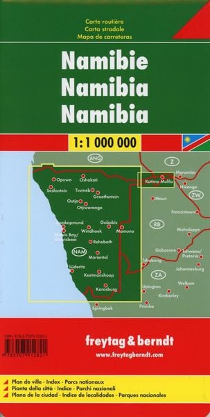 Produktbild: Namibia, Autokarte 1:1.000.000