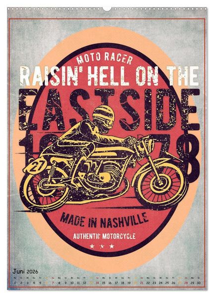 Produktbild: Motorrad Nostalgie (Wandkalender 2026 DIN A2 hoch), CALVENDO Monatskalender