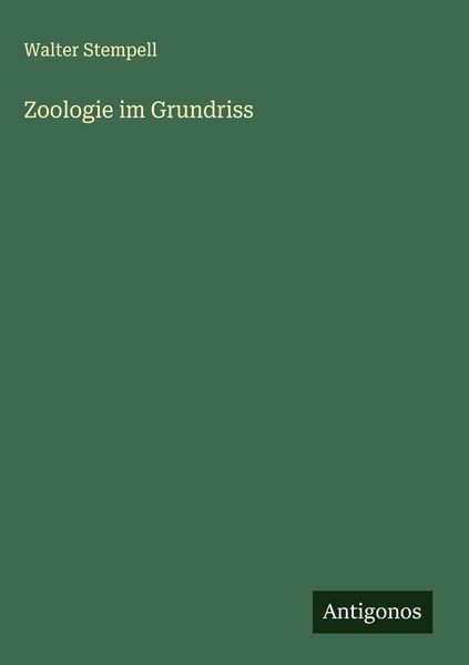 Produktbild: Zoologie im Grundriss