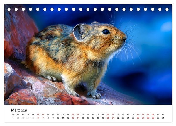 Produktbild: Lemminge - Kleine Helden der Tundra (Tischkalender 2027 DIN A5 quer), CALVENDO Monatskalender