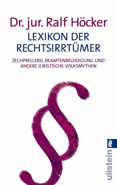 Produktbild: Lexikon der Rechtsirrt&uuml;mer