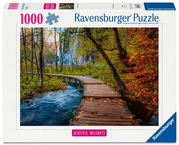Produktbild: Erwachsenenpuzzle 1000 Teile - Herbstlicher Waldweg