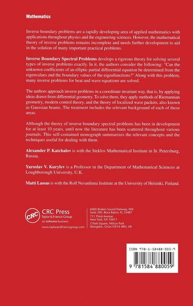 Produktbild: Inverse Boundary Spectral Problems
