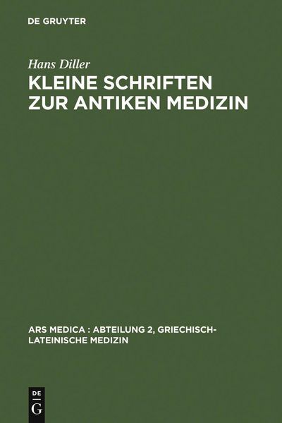 Produktbild: Kleine Schriften zur antiken Medizin