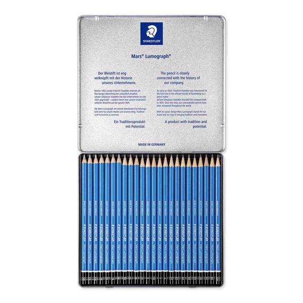 Produktbild: STAEDTLER Mars Schreib- und Zeichbedarf Mars Lumograph 100 Zeichenbleistift, 24er Set