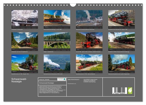 Produktbild: Schwarzwald-Nostalgie (Wandkalender 2026 DIN A3 quer), CALVENDO Monatskalender