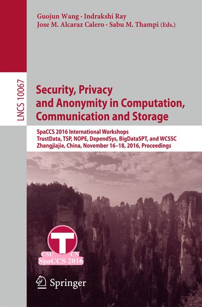 Produktbild: Security, Privacy and Anonymity in Computation, Communication and Storage
