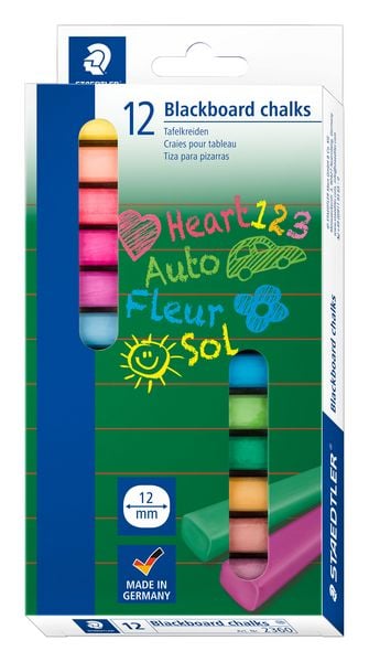 Produktbild: STAEDTLER Wandtafelkreide farbig 12 St&uuml;ck