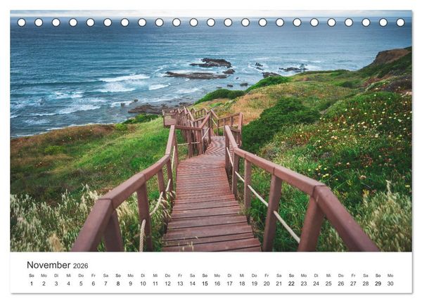 Produktbild: Sonnige Gr&uuml;&szlig;e aus Portugal (Tischkalender 2026 DIN A5 quer), CALVENDO Monatskalender