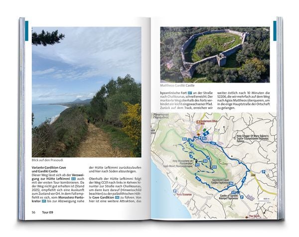 Produktbild: KOMPASS Wanderf&uuml;hrer Korfu mit Paxos und den Diapontischen Inseln, 40 Touren mit Extra-Tourenkarte