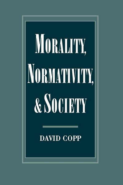 Produktbild: Morality, Normativity, and Society