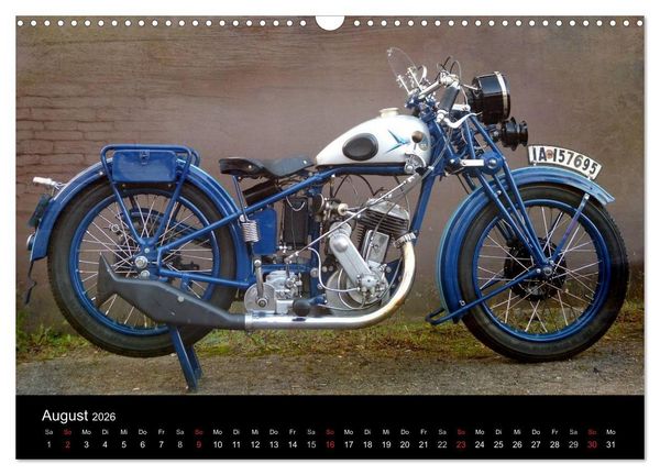 Produktbild: Motorrad Oldtimer (Wandkalender 2026 DIN A3 quer), CALVENDO Monatskalender