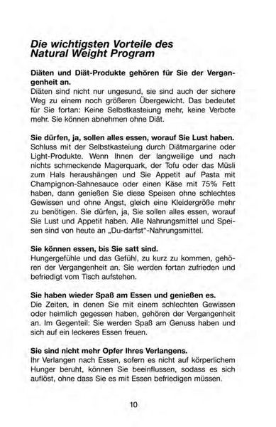 Produktbild: Abnehmen und dabei genie&szlig;en mit dem Natural Weight Program