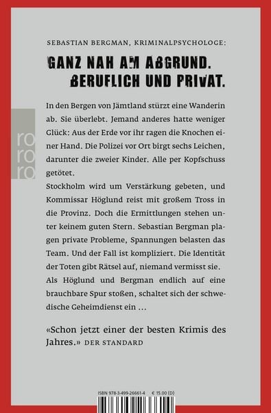 Produktbild: Die Toten, die niemand vermisst / Sebastian Bergman Band 3