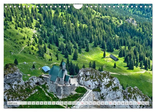 Produktbild: Sehnsuchtsziel Berge - Unterwegs in den Bergwelt rund um M&uuml;nchen (Wandkalender 2026 DIN A4 quer), CALVENDO Monatskalender