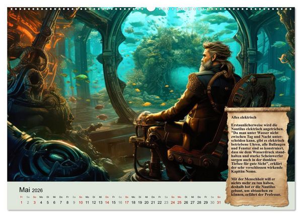 Produktbild: Reise unter dem Meer (hochwertiger Premium Wandkalender 2026 DIN A2 quer), Kunstdruck in Hochglanz