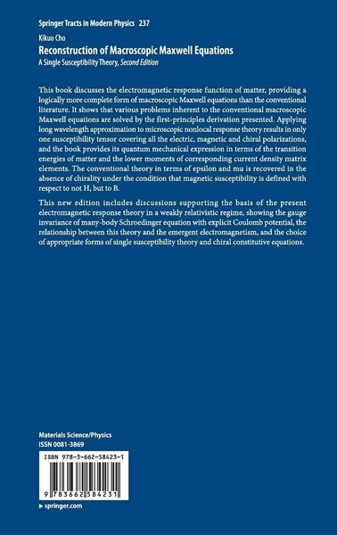 Produktbild: Reconstruction of Macroscopic Maxwell Equations