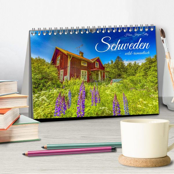 Produktbild: SCHWEDEN wild-romantisch (Tischkalender 2026 DIN A5 quer), CALVENDO Monatskalender