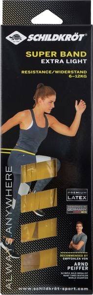 SUPER BAND Extra-Light 13mm yellow,1 Widerstandsband, 4C Box