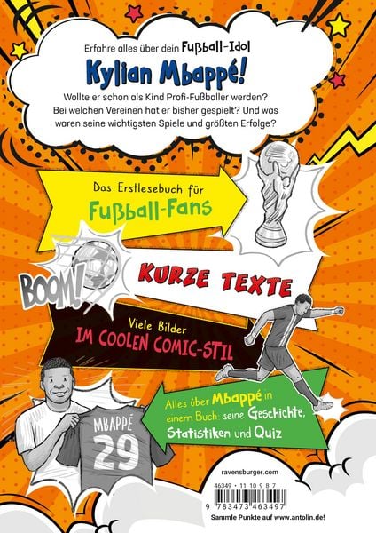 Produktbild: Fu&szlig;ball-Stars - Alles &uuml;ber Mbapp&eacute;. Vom Fu&szlig;ball-Talent zum Megastar